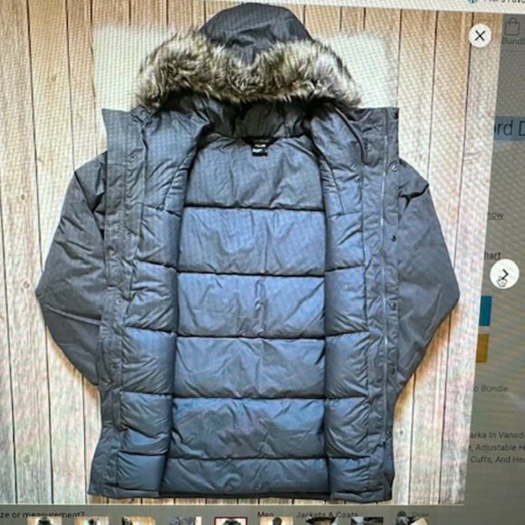 North Face Mens Bedford Down Parka - New - Medium - Picture 2 of 3